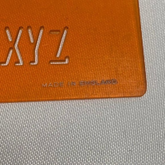 Vintage Gestetner Stencil Tracing No 244 Alphabet Template Made in England Rare - Picture 3 of 4